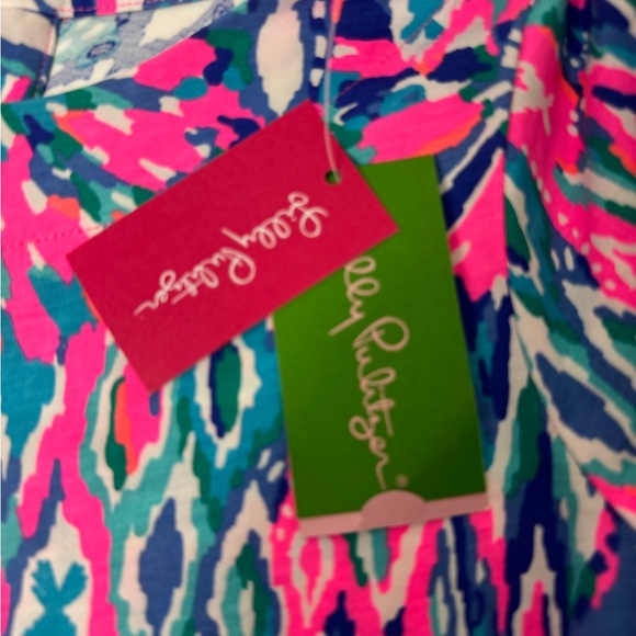 Lilly Pulitzer Size‎ Small 3/4 Sleeve Bay Dress Tiki Pink in Shake It Up Print - Picture 4 of 8
